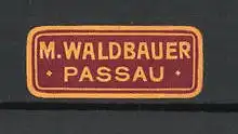 Reklamemarke M. Waldbauer, Passau