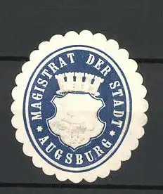 Reklamemarke Magistrat der Stadt Augsburg, Stadtwappen