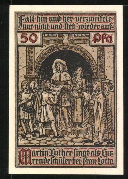 Notgeld Eisenach 1921 50 Pfennig Stadtwappen Und Wartburg