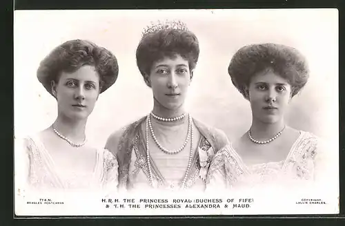 AK The Royal Princesses with the Princesses Alexandra & Maud