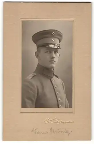 Fotografie O. Ewald, Bromberg, Portrait Leutnant in Uniform