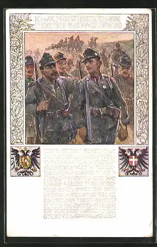 Künstler-AK Karl Friedrich Gsur: 25. Infanterie-Truppendivision