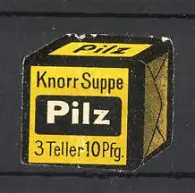 Reklamemarke Knorr Pilzsuppe, Suppenwürfel