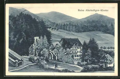 AK Lierbach, Hotel Allerheiligen und Kloster-Ruine