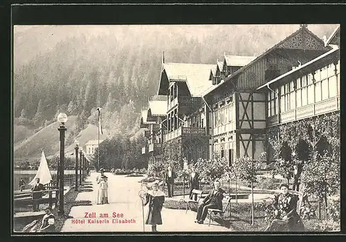 AK Zell am See, Hotel Kaiserin Elisabeth