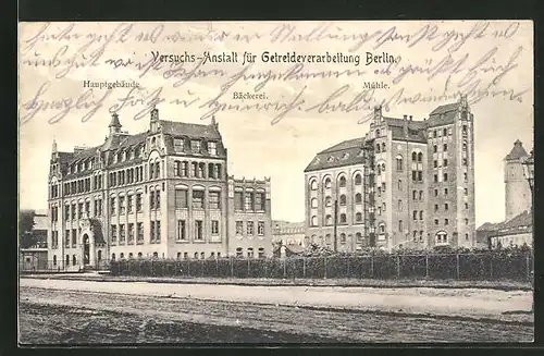 AK Berlin-Wedding, Versuchs-Anstalt für Getreideverarbeitung, Hauptgebäude, Bäckerei, Mühle