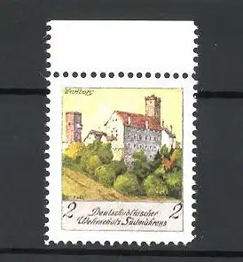 Künstler-Reklamemarke Ezel, Deutschvölkischer Wehrschatz Südmährens, Wartburg