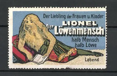 Reklamemarke "Lionel" der Löwenmensch
