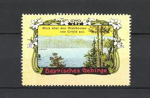 Reklamemarke Bayrisches Gebirge, Walchensee