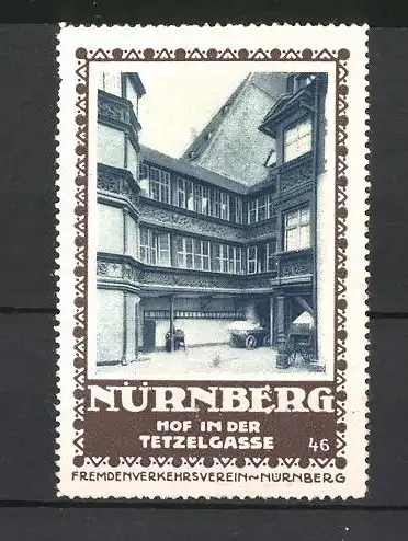 Reklamemarke Nürnberg, Hof in der Tetzelgasse