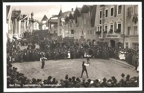 AK Bad Tölz, Leonhardifahrt, Peitschenknallen