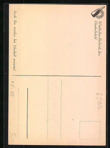 AK Wiesbaden-Biebrich, Sektkellerei Henkell & Co., Empfangshalle