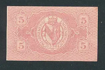 Notgeld Emmendingen 1917, 5 Pfennig, Stadtwappen