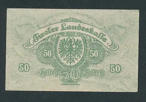 Notgeld Innsbruck 1919, 50 Heller, Stadtwappen