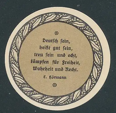 Notgeld Eckartsberga 1921, 25 Pfennig, Spruch von Hörmann