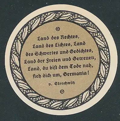 Notgeld Eckartsberga 1921, 25 Pfennig, Spruch von Strachwitz