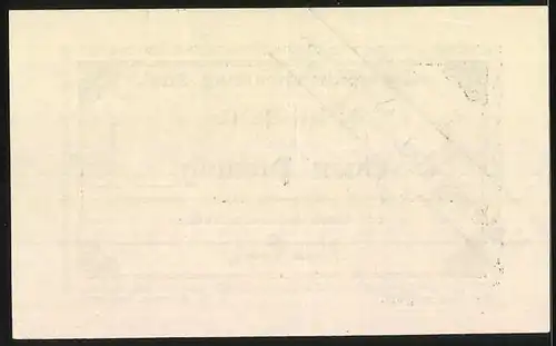 Notgeld Ettal 1917, 1 Pfennig, Ornamente, überstempelt Notausgabe April bis Ende Juli 1919