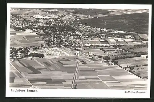 AK Emmen, Luchtfoto, Fliegeraufnahme