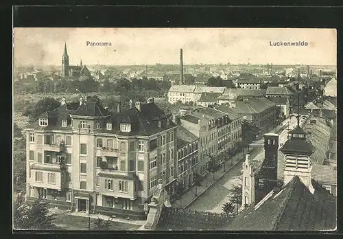 AK Luckenwalde, Panorama, Wohnhäuser