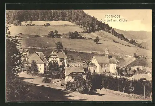 AK Todtmoos, Oberdorf mit Kirche