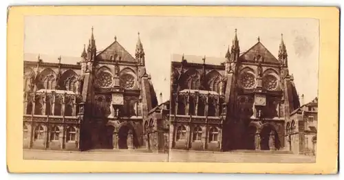 Stereo-Fotografie unbekannter Fotograf, Ansicht Strassburg, Kathedrale