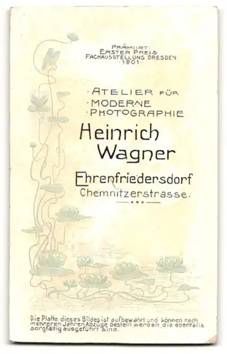 Fotografie Heinrich Wagner, Ehrenfriedersdorf, Portrait junger Mann in Anzug