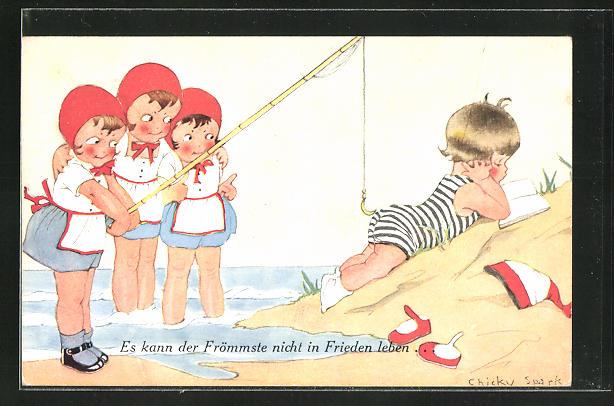 Mädchen am strand flirten
