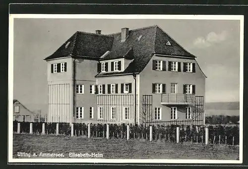 AK Utting a. Ammersee, Blick zum Elisabeth-Heim