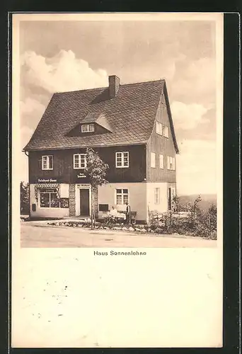 AK Oberbärenburg, Hotel Haus Sonnenlehne