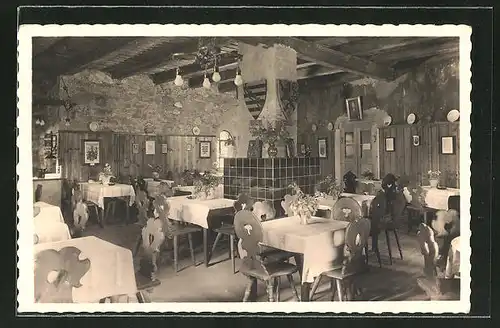 AK Gnandstein, Gaststube im Burgrestaurant Gnandstein