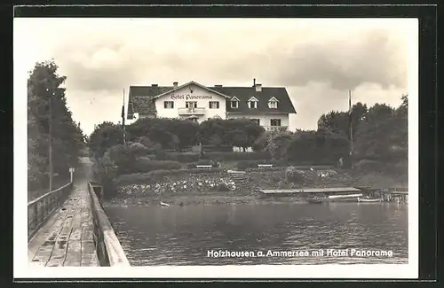 AK Holzhausen / Ammersee, Partie am Hotel Panorama