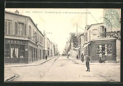 AK Neuilly-Plaisance, Avenue de la Station