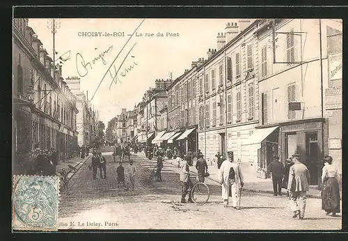 AK Choisy-le-Roi, La rue du Pont