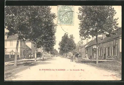 AK St-Parres-les-Vaudes, La Grande Rue
