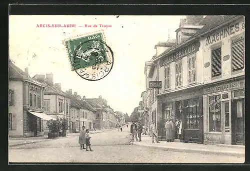 AK Arcis-sur-Aube, Rue de Troyes