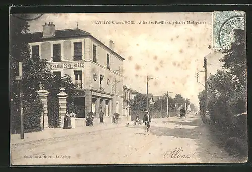 AK Pavillons-sous-Bois, Allee des Pavillons, prise de Madagascar, Chambres Meublees