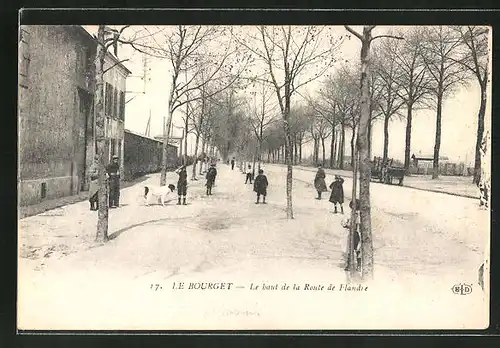 AK Le Bourget, Le haut de la Route de Flandre