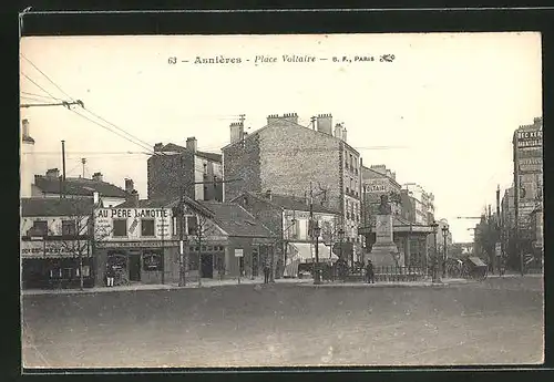 AK Asnieres, Place Voltaire