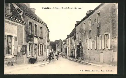 AK Thorigné, Grande Rue, partie haute