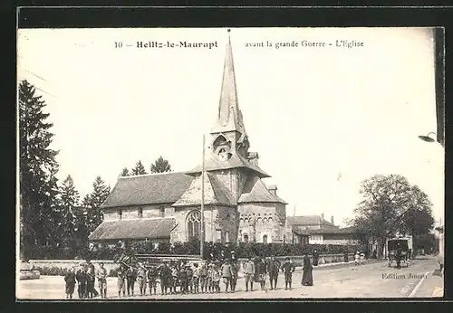 AK Heiltz-le-Maurupt, L' Église avant la grande Guerre