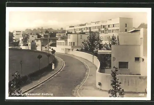 AK Stuttgart, Weissenhof Siedlung, Architektur, Bauhaus