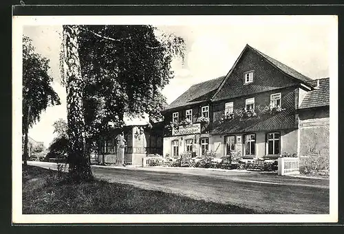 AK Quirla i. Thür., Gasthaus zum Waldschlösschen von Max Weber