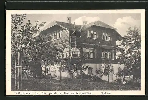 AK Hohenstein-Ernstthal, Betlehemstift im Hüttengrund