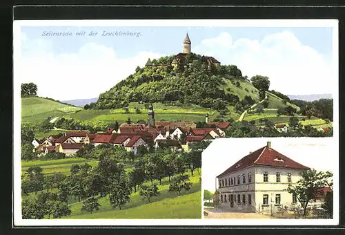 AK Seitenroda, Gasthof und Leuchtenburg