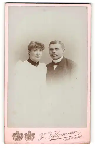 Fotografie F. Tellgmann, Eschwege, Portrait bürgerliches Paar