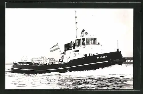 AK Schiff m.s. Achilles in voller Fahrt