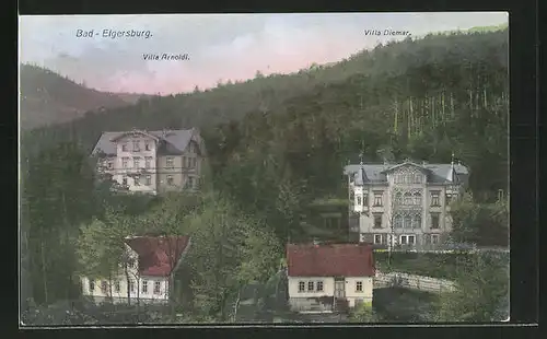 AK Bad-Elgersburg, Ansicht Villa Arnoldi und Villa Diemar