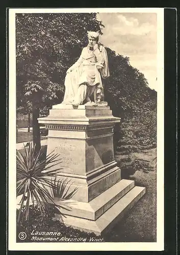 AK Lausanne, Monument Alexandre Vinet