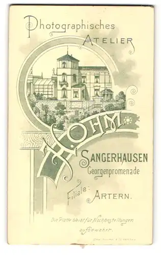 Fotografie H. Ohm, Sangerhausen, Ansicht Sangerhausen, Partie am Foto-Atelier