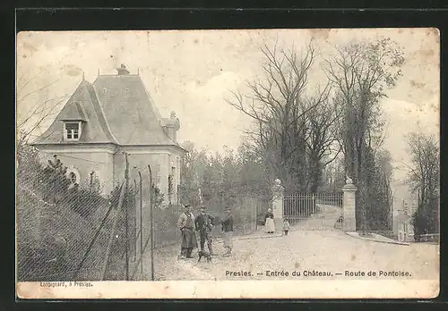 AK Presles, Entrée du Château, Route de Pontoise